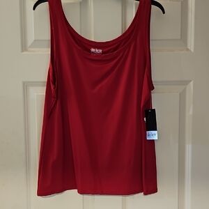 Vibrant Red Sleeveless Tank Top